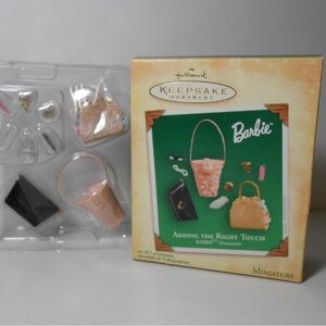 Hallmark Keepsake Barbie Adding The Right Touch 2004 Exclusive Ornament New
